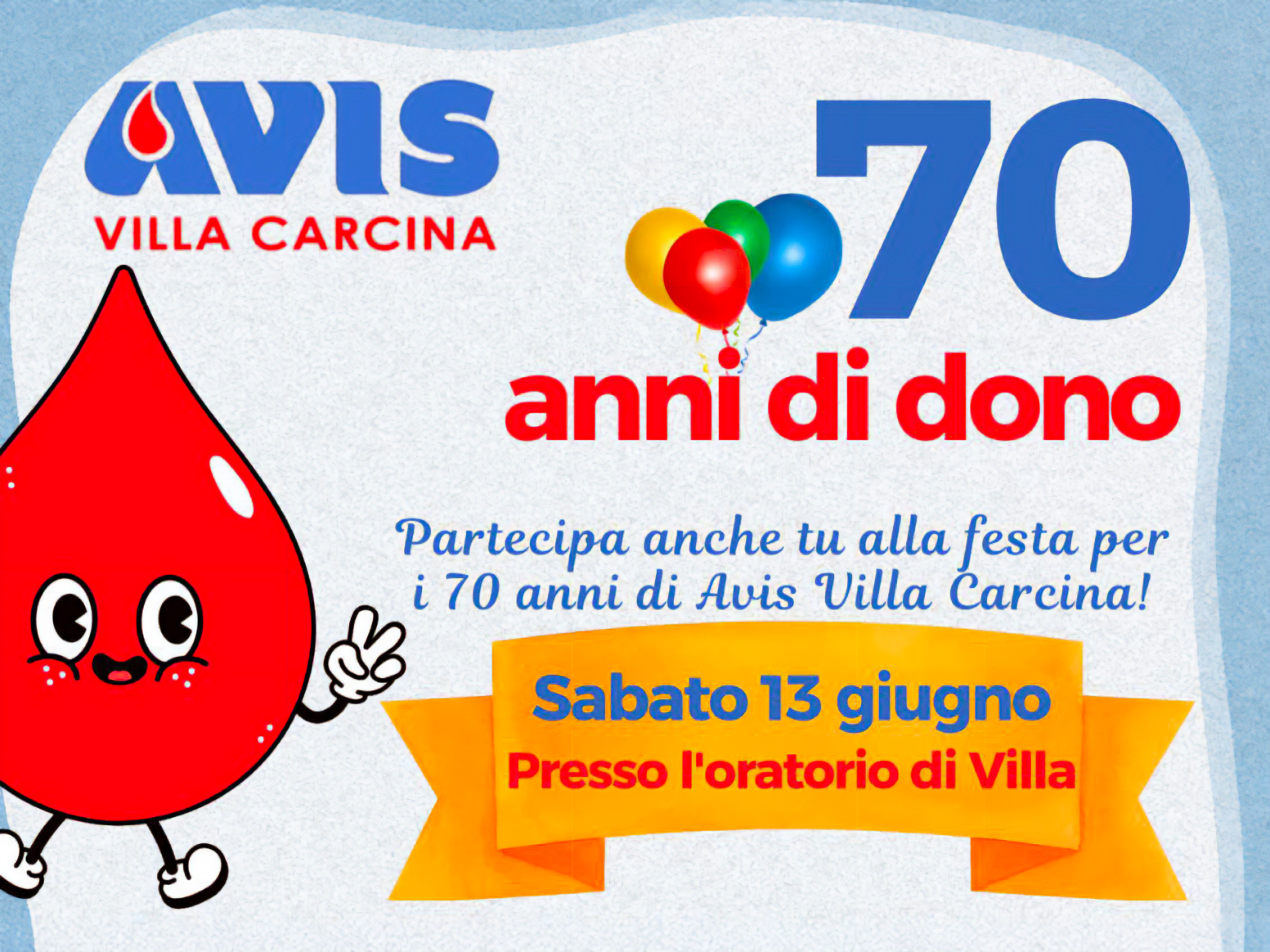 Avis Villa Carcina festeggia 70 anni di dono